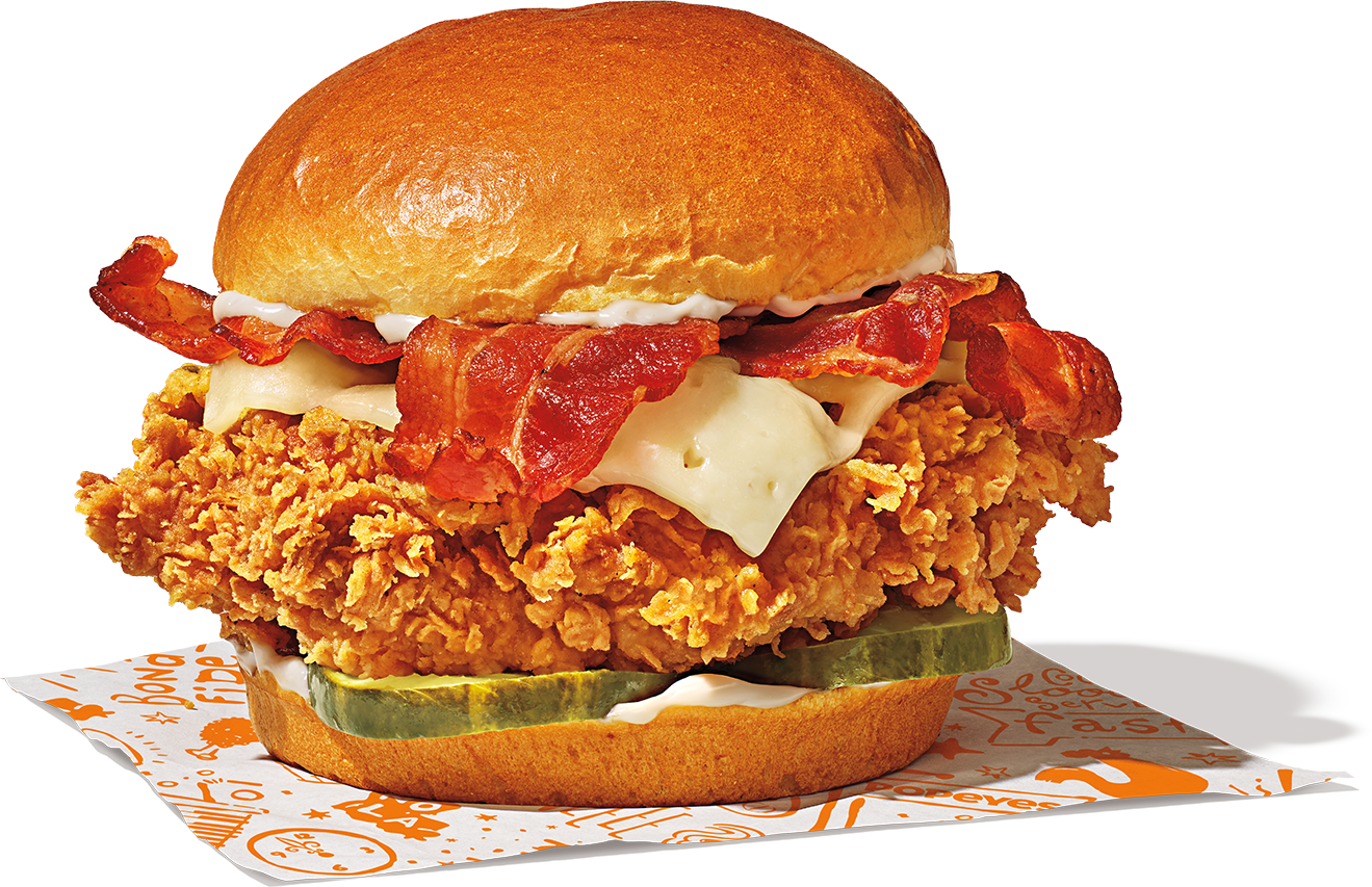 Popeyes Bacon & Cheese Chicken Sandwich Nutrition Facts