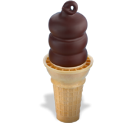 Dairy Queen Chocolate Dipped Ice Cream Cone
