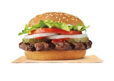 Burger King Whopper Jr w/o Cheese Nutrition Facts