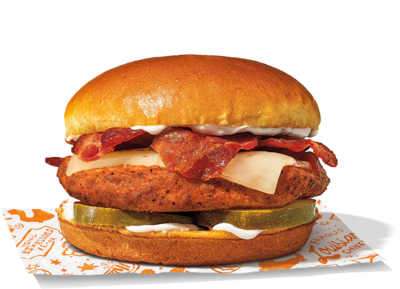 Popeyes Spicy Blackened Bacon & Cheese Chicken Sandwich Nutrition Facts