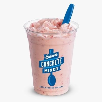 Culvers Regular Strawberry Concrete Mixer Nutrition Facts
