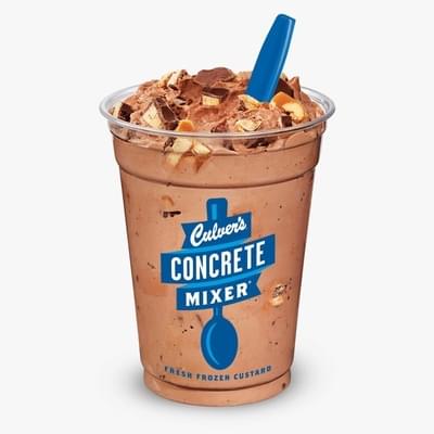 Culvers Regular Chocolate Snickers Concrete Mixer Nutrition Facts