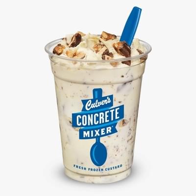 Culvers Regular Vanilla Snickers Concrete Mixer Nutrition Facts