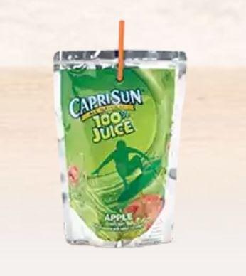 Burger King Capri Sun Apple Juice Nutrition Facts