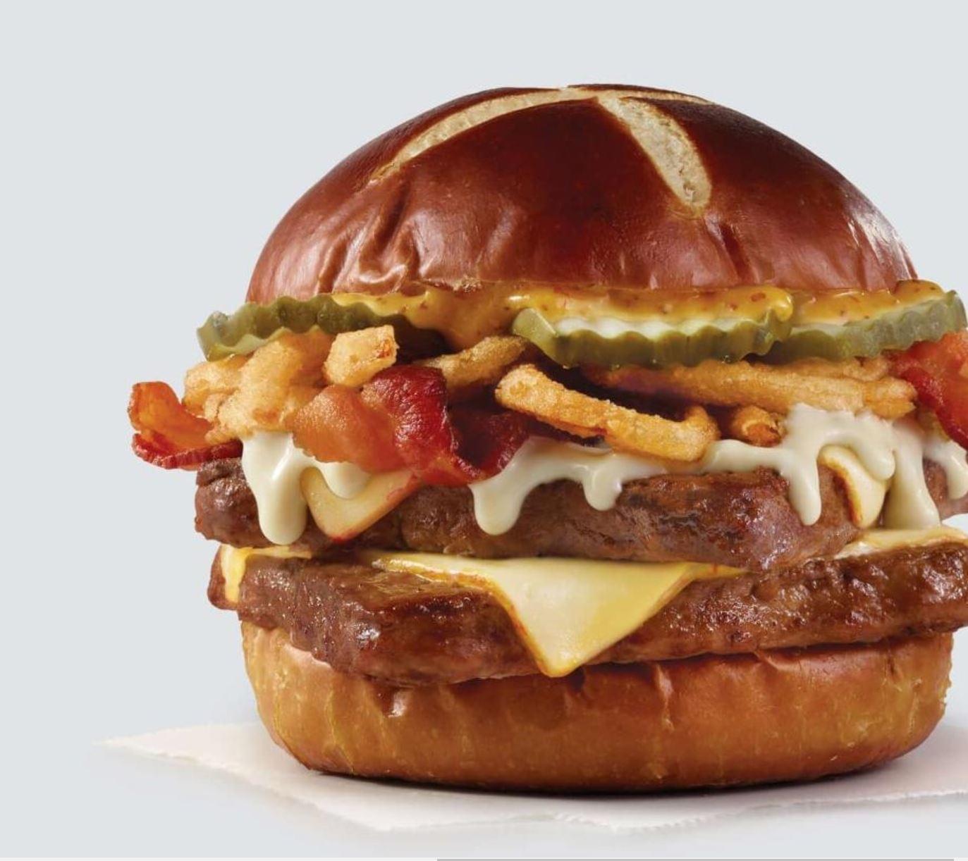 Wendy's Double Pretzel Bacon Pub Cheeseburger Nutrition Facts