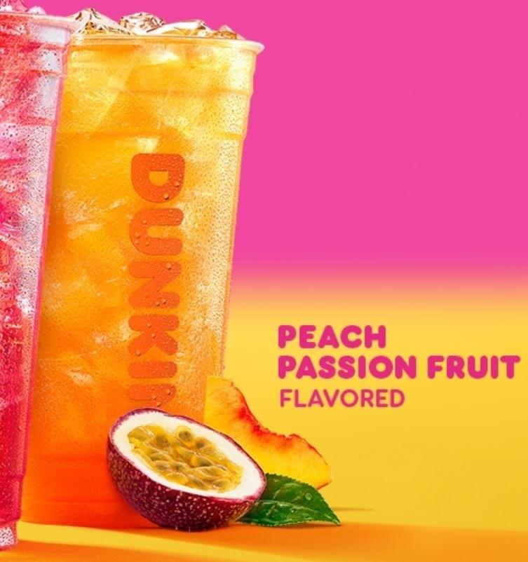 Dunkin Donuts Peach Passion Fruit Dunkin' Refreshers Medium Nutrition Facts