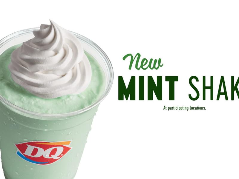 Dairy Queen Releases A Mint Shake