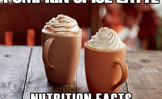 Starbucks Pumpkin Spice Latte Nutrition Facts