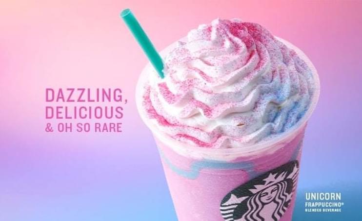Starbucks Unicorn Frappuccino Calories and Weight Watchers Points