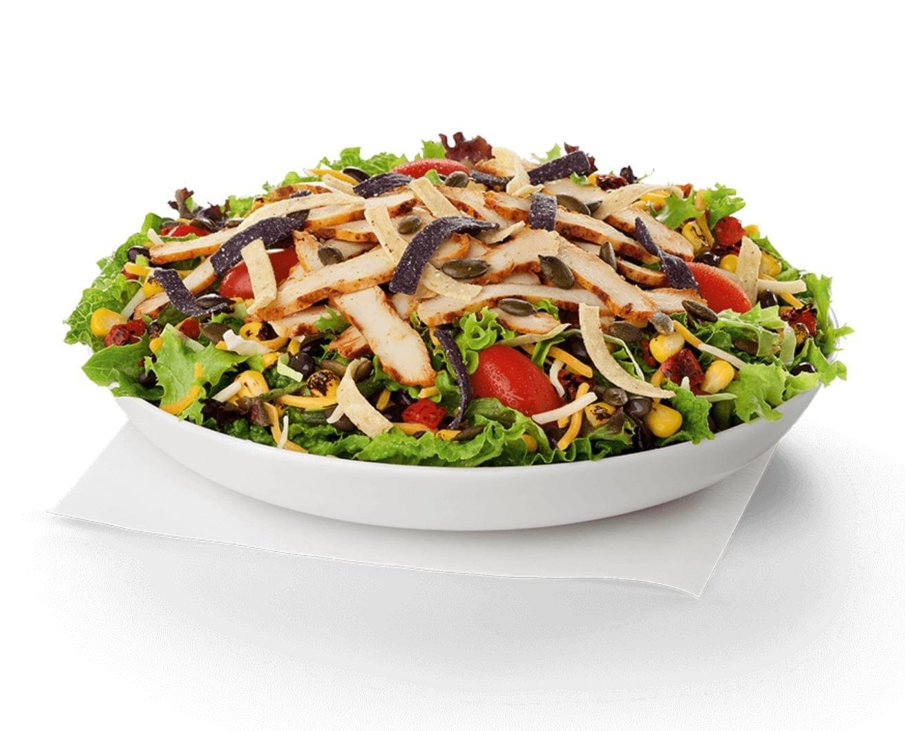 Chick fil A Spicy Southwest Salad With Spicy Grilled Chicken Nutrition 