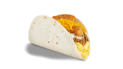 Del Taco Hashbrowns & Beef Double Cheese Breakfast Taco Nutrition Facts