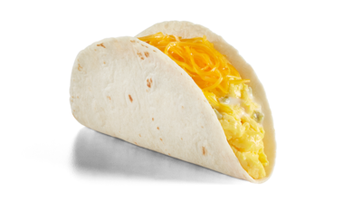 Del Taco Egg & Cheese Double Cheese Breakfast Taco Nutrition Facts