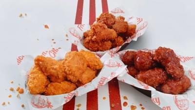 KFC Unsauced Kentucky Fried Wings Nutrition Facts