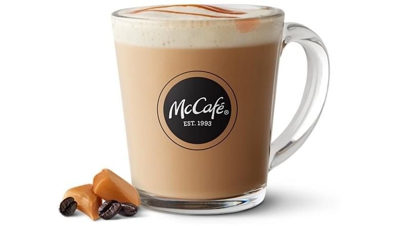 mcdonalds iced caramel macchiato coffee lrice