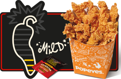 Popeyes Hot Ones Sizzlin' Sriracha Dippers Nutrition Facts