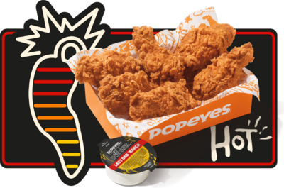 Popeyes Hot Ones Darin' Dab Ghost Wings Nutrition Facts