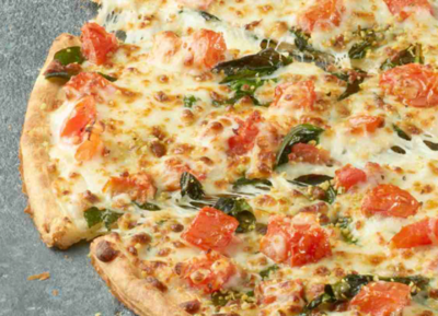 Papa John's Fresh Spinach & Tomato Alfredo on Gluten Free Crust Nutrition Facts