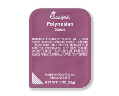 Chick-fil-A Polynesian Sauce Nutrition Facts