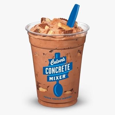 Culvers Chocolate Reese's Concrete Mixer Nutrition Facts