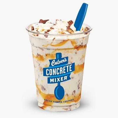 Culvers Salted Caramel Reese's Concrete Mixer Nutrition Facts