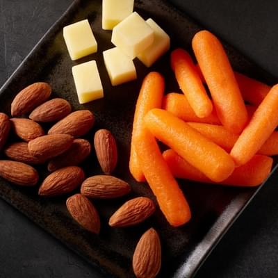 Starbucks Prosnax Carrots, White Cheddar Cheese, and Almonds Snack Tray Nutrition Facts