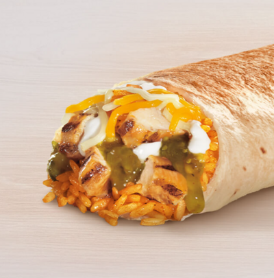 Taco Bell Salsa Verde Grilled Chicken Burrito Nutrition Facts