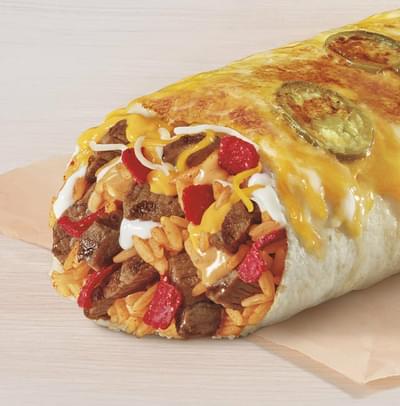 Taco Bell Spicy Double Steak Grilled Cheese Burrito Nutrition Facts