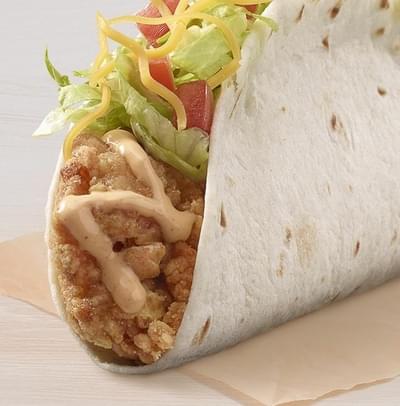 Taco Bell Cantina Crispy Chicken Taco with Chipotle Nutrition Facts
