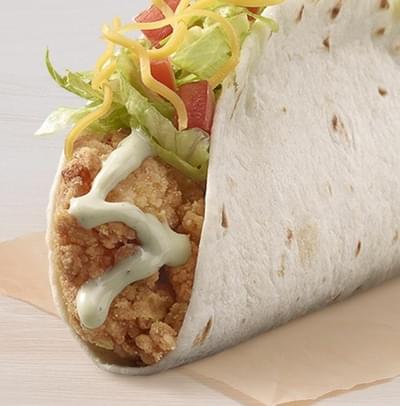 Taco Bell Cantina Crispy Chicken Taco with Avocado Ranch Nutrition Facts
