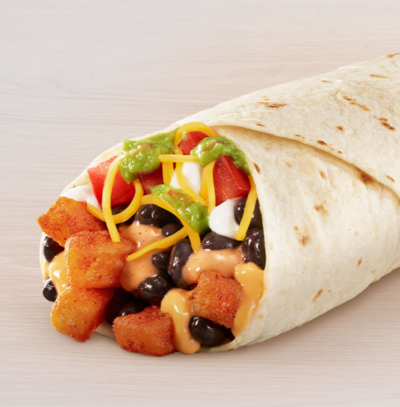 Taco Bell Veggie 7 Layer Nacho Fries Burrito Nutrition Facts
