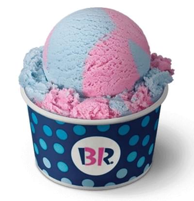 Baskin-Robbins Large Scoop Cotton Candy Ice Cream Nutrition Facts