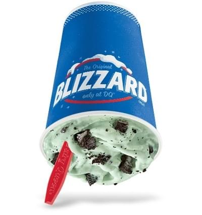 Dairy Queen Mint Oreo Blizzard Nutrition Facts