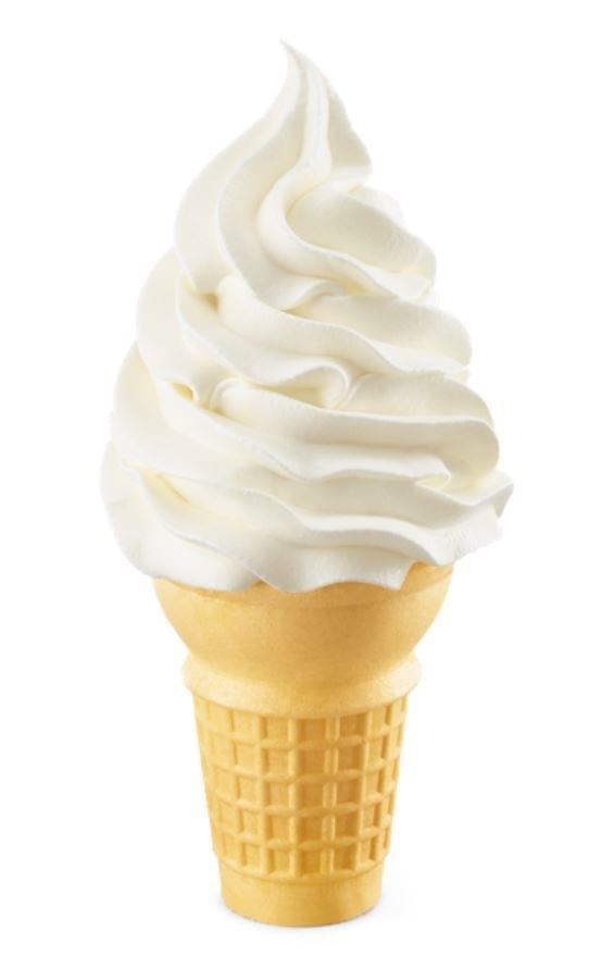 Sonic Vanilla ice-cream cone with 250 calories as the lowest calorie dessert treat at Sonic
