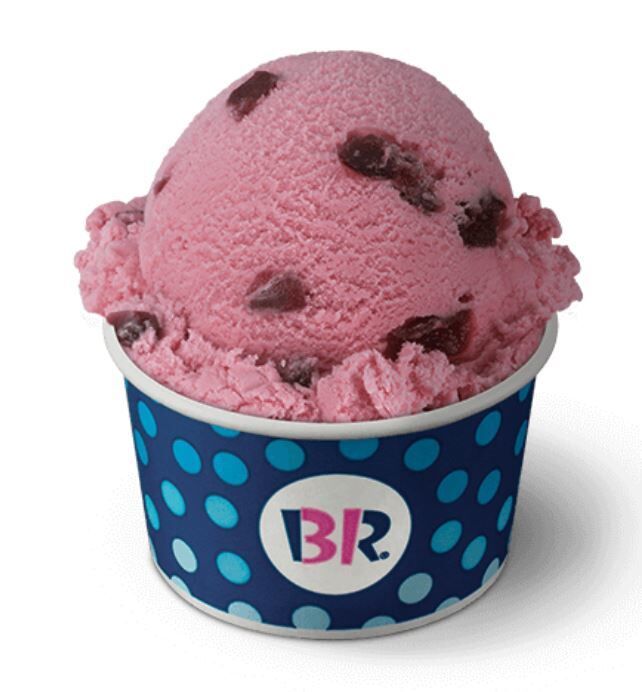 BaskinRobbins Large Scoop Cherries Jubilee Ice Cream Nutrition Facts