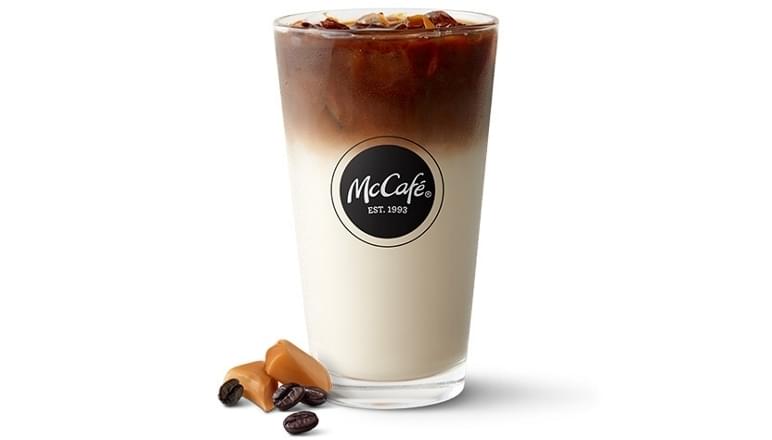 iced caramel macchiato mcdonalds caffeine