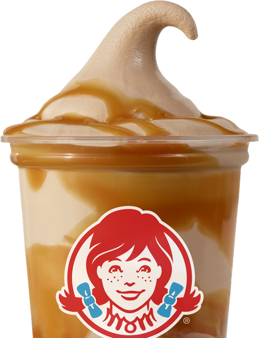Wendy's Caramel Chocolate Frosty Swirl