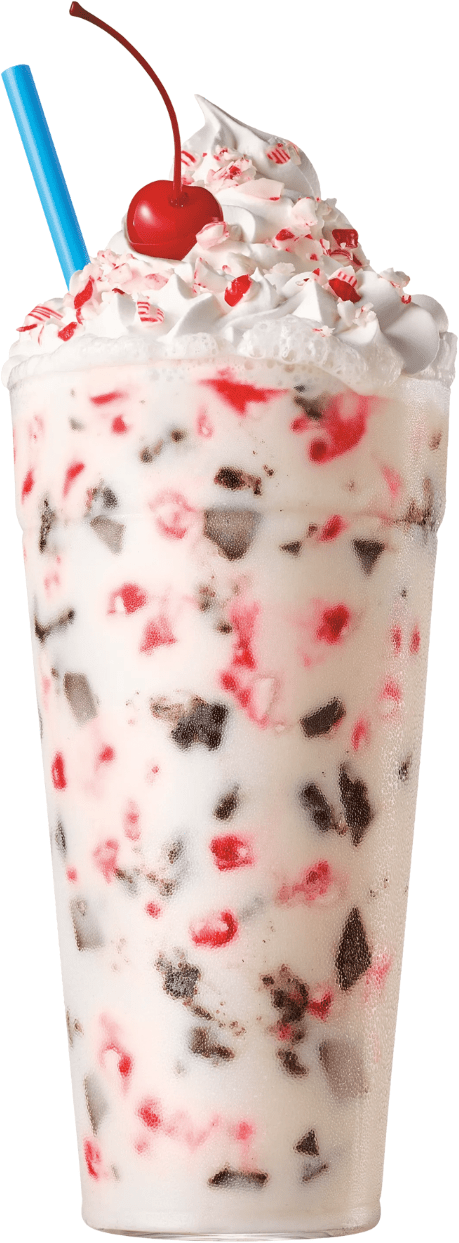 Sonic Peppermint Brownie Bark Shake