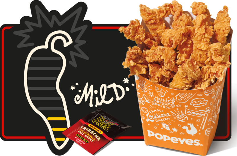 Popeyes Hot Ones Sizzlin' Sriracha Dippers