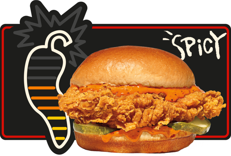 Popeyes Hot Ones Smokin' Rojo Chicken Sandwich