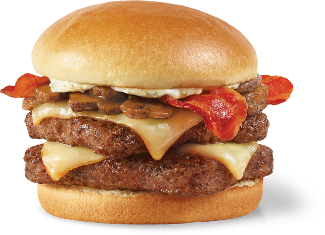 Wendy's Mushroom Bacon Cheeseburger