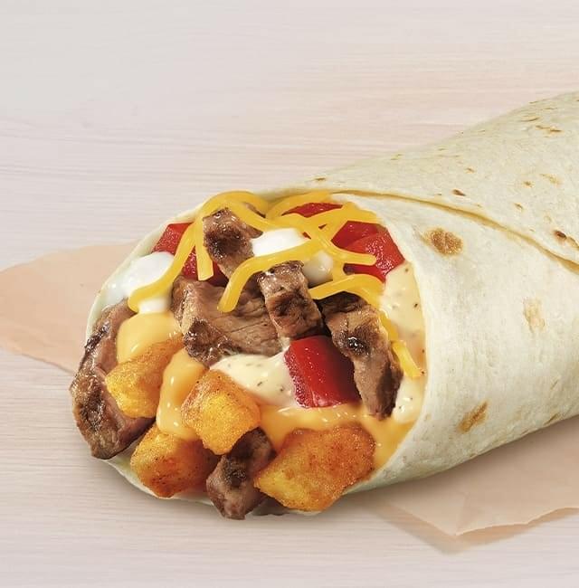 Taco Bell White Hot Ranch Fries Burrito