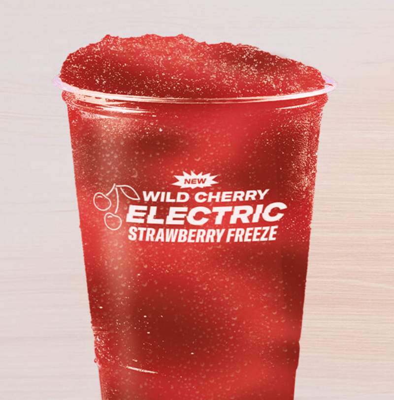 Taco Bell Wild Cherry Electric Strawberry Freeze