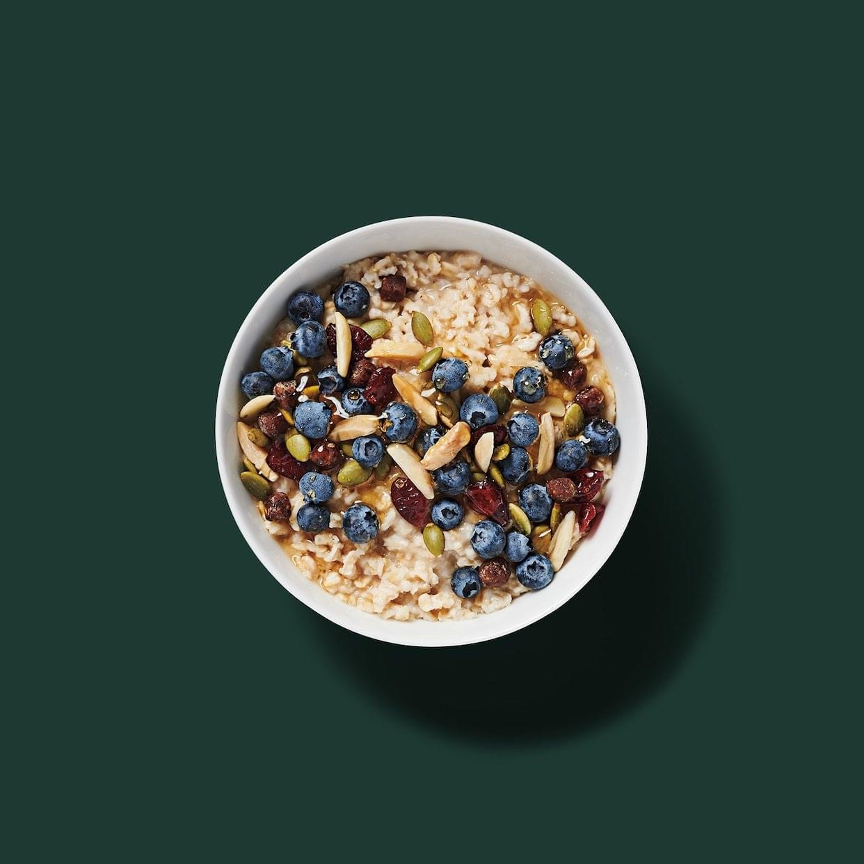 Starbucks Hearty Blueberry Oatmeal Nutrition Facts