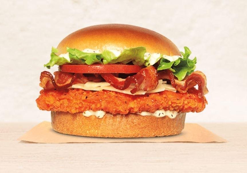 Burger King Spicy Chicken Caesar Sandwich Nutrition Facts