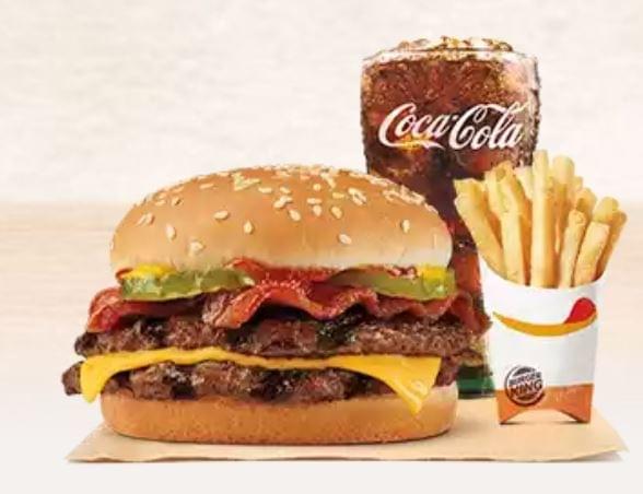 Burger King Bacon Double Cheeseburger Nutrition Facts