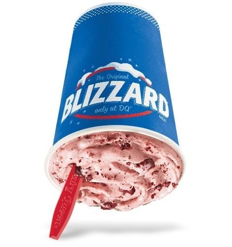 Dairy Queen Small Red Velvet Cake Blizzard Nutrition Facts
