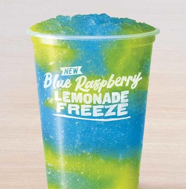 Taco Bell Large Blue Raspberry Lemonade Freeze Nutrition Facts