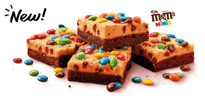 Little Caesars Cookie Dough Brownie with M&M’s Nutrition Facts