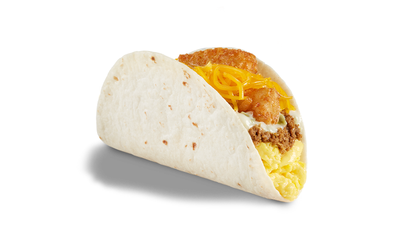 Del Taco Hashbrowns & Beef Double Cheese Breakfast Taco Nutrition Facts