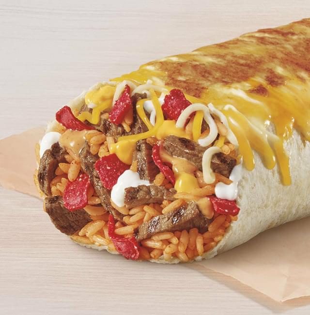 Taco Bell Double Steak Grilled Cheese Burrito Nutrition Facts   163650164635549 